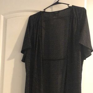 Halogen polka dot wrapped dress